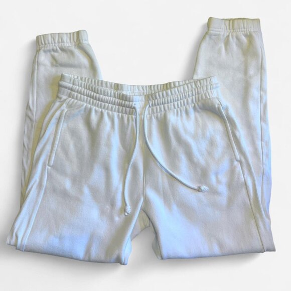 TNA White Fleece Joggers - Picture 3 of 4